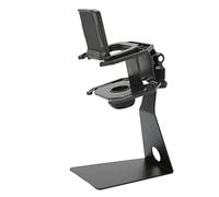 Aramox T50 Support de Microphone en Métal pour Bureau, Noir | Bouton de verrouillage réglable, pince de bureau en acier, filet de prévention des éruptions, enregistrement en Studio,