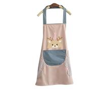 Aramox Tablier de Chef, Tablier de Cuisine Imperméable avec Sangle de Cou Réglable et Serviette à Main en Velours Corail, de Cuisine Résistant à l'huile et Facile à Nettoyer pour Pique-nique à la
