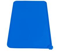 Aramox Tampon Alimentaire pour Animaux de Compagnie, Tapis d'alimentation en Silicone Imperméable Non Galet (Blue)