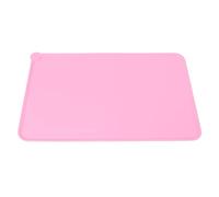 Aramox Tampon Alimentaire pour Animaux de Compagnie, Tapis d'alimentation en Silicone Imperméable Non Galet (Rouge)
