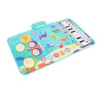 Aramox Tapis de Batterie Musical pour bébé avec 2 Bâtons, Jouet D'Apprentissage Précoce étanche pour Enfant, Tapis de Jeu pour Clavier Musical pour un Apprentissage Amusant