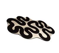Aramox Tapis de Salle de Bain, Tapis de Bain à Séchage Rapide avec Cuir, Absorption Rapide de l'eau, Support Antidérapant, Douce pour Salle de, Toilettes, Porte (Coeur Qui coule)
