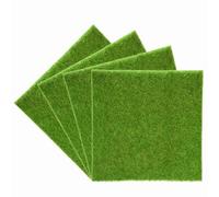 Aramox Tapis d'herbe Artificiel, Gazon Synthétique pour Décoration Extérieure, Ornement -Paysage Polyvalent 30 X 30 Cm pour Les Maisons de Poupées, Les Balcons et Les Animaux Domestiques (30 * 30cm)