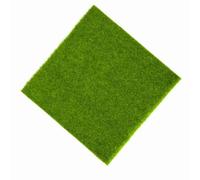 Aramox Tapis d'herbe Artificiel, Gazon Synthétique pour Décoration Extérieure, Ornement -Paysage Polyvalent 30 X 30 Cm pour Les Maisons de Poupées, Les Balcons et Les Animaux Domestiques (15 * 15cm)