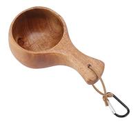 Aramox Tasse à café, Tasse en Bois de Nordique Camping en Plein Air Randonnée Tasse à Boire Portable pour café thé Lait