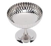 Aramox Tasses de Crème Glacée en Acier Inoxydable avec Base Large, Finition Miroir pour la Maison, le Bureau, le Bar, L'hôtel, le Restaurant, le café, les Soirées Intérieures et (Tasse à rayures