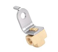 Aramox Té de Ligne de Frein à 3 Voies, Raccord Femelle en Laiton de 3/16 Pouce avec Support de Montage pour Filetage /8-24