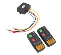 Aramox Télécommande de Treuil sans Fil, Kit de Contrôleur Universel 12V/24V, Portée 75ft, Haute Sensibilité, pour Voiture, ATV, Camion