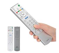 Aramox Télécommande TV Universelle, Télécommande de Remplacement ABS pour Téléviseur LED, Aucune Programmation Requise, Conception Argentée Légère, 2 Piles AAA, pour les Personnes âgées et les Enfants