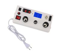 Aramox Testeur de Puissance D'ampoule LED Watt-mètre de Courant de Tension Multifonctionnel avec Interrupteur à Double Commande pour Test de Prise à 2 Broches E27 E14 GU10 B22 (Prise UE 85-265V)