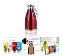 Aramox Théière à café en Acier Inoxydable, Pichet Isotherme à Double Paroi Isolée Sous Vide, 1,5 L pour la Maison et le Bureau (2L)