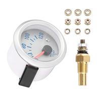 Aramox Thermomètre à Eau de Voiture 52mm 2 '' Thermomètre de température d'eau à LED Bleu numérique de Moteur de Voiture 40-120 ℃ Gamme Universelle