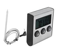 Aramox Thermomètre à Viande Numérique Aimmeau de Support Rétractable Sonde Pliable Facile à Utiliser pour les Expériences Industrielles de l'école de Cuisine à Domicile