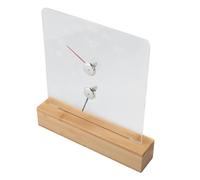 Aramox Thermomètre et Hygromètre de Sauna avec Lumière LED RVB pour la Mesure de la Température et de l'humidité dans la Salle de Sauna, Base en Bois Montable au Mur pour les Amateurs de Hammam