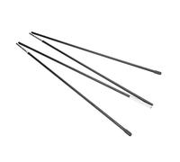 Aramox Tie de Support de Tente à 4 Segments en Fibre de Verre Polaire à 4 Segments pour Camping avec Conception de Tête Effilée pour Un Assemblage Facile