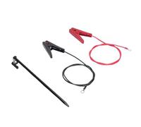 Aramox Tige de Mise à la Terre de Fil de Clôture électrique, Matériau en Acier ABS, Ensemble de Fils de Clôture électrique Facile à Utiliser et Durable avec Pince de 30 Cm pour la Protection des