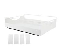 Aramox Tire de l'armoire Organisateur Solution de Stockage Robuste Construction en Acier en Carbone Robuste avec Glissement Silencieux en Douceur pour Le Garde-Manger de Salle de Bain (L)