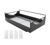 Aramox Tire de l'armoire Organisateur Solution de Stockage Robuste Construction en Acier en Carbone Robuste avec Glissement Silencieux en Douceur pour Le Garde-Manger de Salle de Bain (M (3,9 x 7,9