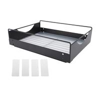 Aramox Tire de l'armoire Organisateur Solution de Stockage Robuste Construction en Acier en Carbone Robuste avec Glissement Silencieux en Douceur pour Le Garde-Manger de Salle de Bain (L)