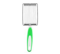 Aramox Trancheur à Tomates, Viande en Acier Inoxydable -viande Trancheuse à Tomates -Fruits -Viande à Poignée avec Fromage Œuf à la Coque Jambon Tomate(Green)