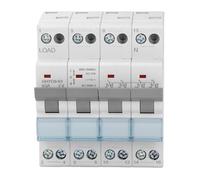 Aramox Transfert Manuel, Double Changement de Puissance Ignifuge en PP, Montage sur Rail DIN 4P 63A, Indicateur 1 0 2, Protection contre les Courts-circuits de Surcharge pour les Générateurs de