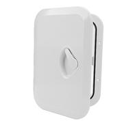 Aramox Trappe de Pont de Bateau Marin, ABS Noir, Trappe d'accès de Bateau étanche et Robuste 10,6X14,8 Pouces pour Yachts et Camping-Cars (White)
