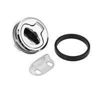 Aramox Trappe de Pont en Alliage de Zinc de 1,5 Pouces, Serrure de loquet de loquet de loquet de loquet de Traction affleurante, adaptée pour RV Marine Boat RV, Argent