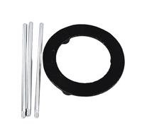 Aramox Trépied en Fonte, Support de Laboratoire pour Bec Bunsen, Hauteur d'assemblage de 15 Cm, Configuration à 3 Vis, Rangement Compact pour Utilisation en Classe