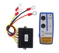 Aramox Treuil Electrique 12V Télécommande de Treuil sans Fil pour Camion ATV SUV, Kit de Commutateur de Télécommande sans Fil de Treuil Universel, avec Récepteur 12V 24V (Bleu)