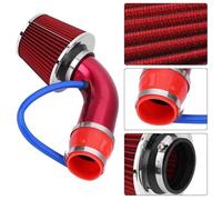 ARAMOX Tube d'induction d'air Froid 76mm 3 Pouces Universel Filtre à Air Froid d'admission en Aluminium Tuyau d'induction Kit Rouge