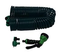 Aramox Tuyau de Jardin avec Arrosage Télescopique 7 Modes 15m Rangement Bobine pour Jardin Pelouse