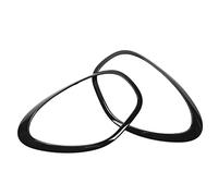 Aramox Une Paire De Cadres Décoratifs De Phare Noir Brillant Gauche Plus Droite 51139801573 51139801574 Autres Accessoires Pour R60 Countryman 2011-2016