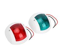 Aramox Une Paire de Feux de signalisation 3W LED feu d'avertissement de Navigation feu de signalisation LED Rouge + Vert pour Yachts Marins