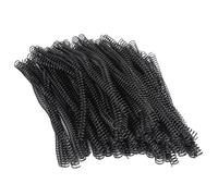 Aramox Union de Fil en Boucle Unique 100pcs 4: 1 Bobine D'union en Spirale pour les Documents de Bureau, 115 Textes Taille de la Taille du Papier (BLACK)