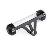 Aramox Universel Porte-Disque de Taxe Moto, Moto Sécurisé Taxe Disque Tube Étanche Titulaire Cylindrique Cadre Lindrical Titulaire pour Motos (Black)