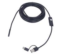 Aramox USB Endoscope Camera 3 in 1 Borescope avec Lumière LED IP67 5,5 Mm Câble 16,4 Pieds pour les Appareils OTG