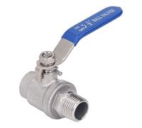 Aramox Vanne à Billes de NPT 1/2 Pouce, Soupape à Billes d'eau en Acier Inoxydable avec Cote de Haute Pression pour les Applications d' 'air 'eau
