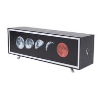 Aramox Veilleuse, Lampe de Table LED Rectangulaire 3 Couleurs, Gradation Continue, Commande Tactile pour Chambre à Coucher, Bureau et Décoration de la Maison (Lune)