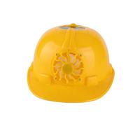 Aramox Ventilateur de Casque Solaire, Casque de sécurité avec Ventilateur de Refroidissement à L'énergie Solaire, Doublure Réglable, Smash pour Le Chantier de Construction, Extérieur (Yellow)