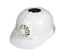 Aramox Ventilateur de Casque Solaire, Casque de sécurité avec Ventilateur de Refroidissement à L'énergie Solaire, Doublure Réglable, Smash pour Le Chantier de Construction, Extérieur (White)