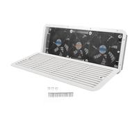 Aramox Ventilateur de Réfrigérateur RV 12v Ventilateur de Réfrigérateur Ventilateur RV avec 3 Ventilateurs D'échappement Couvercle en Filet de Protection pour Le Bateau de Yacht de