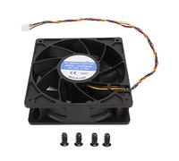 Aramox Ventilateur de Refroidissement PWM 12cm 120x38mm Féline de Boîtier PC D'ordinateur 6000rpm 12V 2.7A 4pin FG DC DC Brushless PWM Black Computer Case Fan pour Les Serveurs de