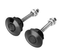 Aramox Verrouillage de Capot à Dégagement Rapide, Kit Universel de Broches de Capot de Voiture avec Bouton Poussoir, Alliage d'aluminium usiné CNC pour les Courses à Grande Vitesse et les Véhicules