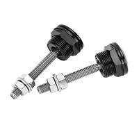 Aramox Verrouillage de Capot à Dégagement Rapide, Kit Universel de Broches de Capot de Voiture avec Bouton Poussoir, Alliage d'aluminium usiné CNC pour les Courses à Grande Vitesse et les Véhicules