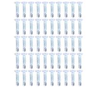 Aramox Vis Autoperceuses, Kit de Jeu de Vis en Acier au Carbone 50 Pièces 4,2 X 19 Mm pour Fixation de Réparation avec Conception en Croix, pour Lieu de (Tête Plate)