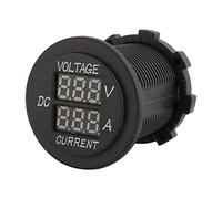 Aramox Voiture Moto DC 12-24V Double LED Ampèremètre Voltmètre Numérique, Jauge Ampèremètre Voltmètre, Compteur Pratique pour Une Surveillance Facile De La Tension Et Du Courant