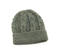 Aran Crafts One Size Irish Cable Knitted Wool Honeycomb Pom Hat (HCH-AGRE)