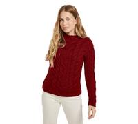 Aran Woollen Mills Pull pour femme, Rua rouge, XL