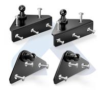 ARANA Supports de montage universel 10MM pour jambes de force à gaz, supports de levage, amortisseurs, ressorts, noir 4PCS