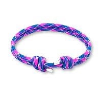 arana's Bracelet nautique pour femme, homme, garçon, fille | Couleur rose rouge violet noir jaune | Ornements en argent sterling | Bracelets marins faits à la main | Bracelets surfeurs corde paracord,